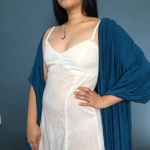 VTG Handmade Cotton Slip Dress w/ lined cups